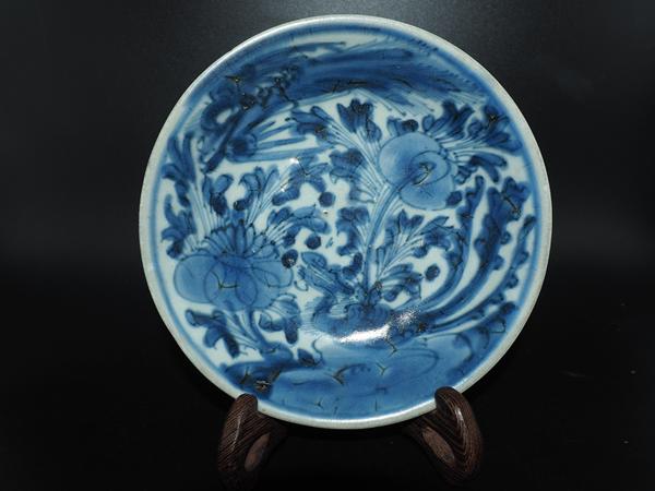 古玩陶瓷清.康熙  鳳穿牡丹青花大盤拍賣，當(dāng)前價格1200元