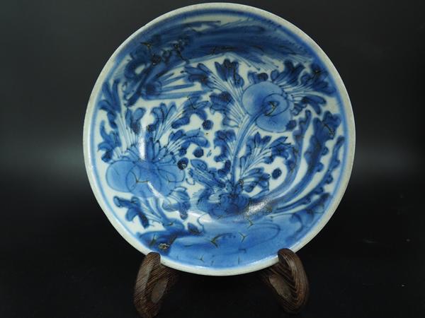 古玩陶瓷清.康熙  鳳穿牡丹青花大盤拍賣，當(dāng)前價格1200元