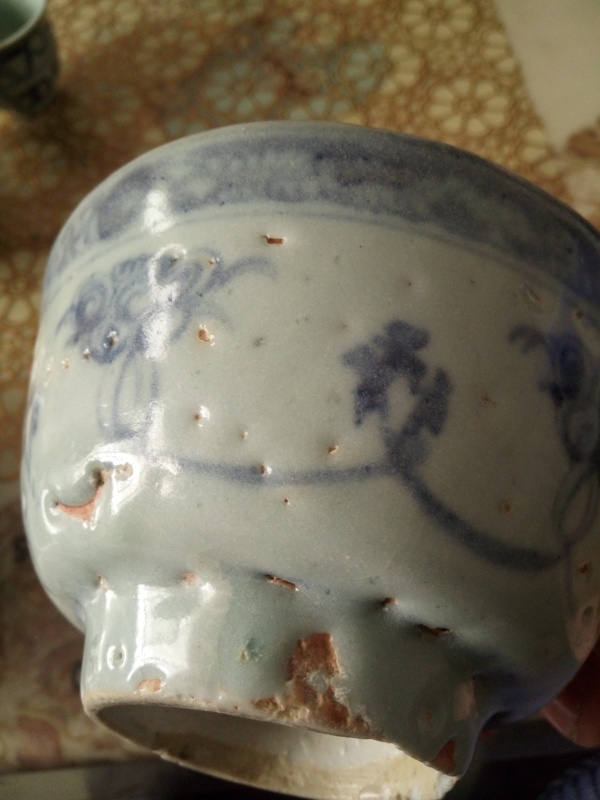 古玩陶瓷青花寶相花紋碗拍賣,當前價格2366元