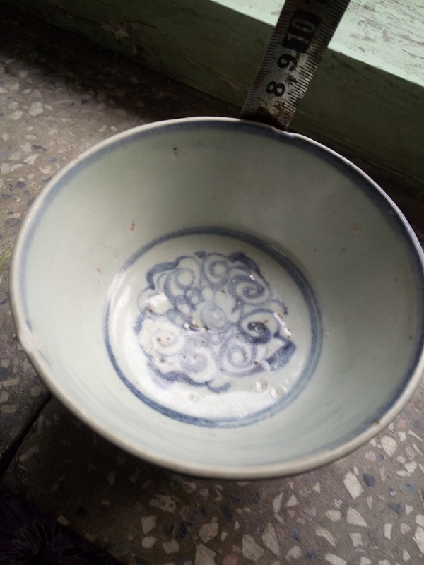 古玩陶瓷青花寶相花紋碗拍賣,當前價格2366元