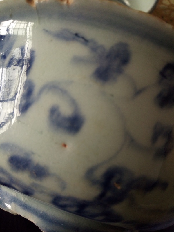 古玩陶瓷青花纏枝牡丹紋侈口碗,拍賣,當前價格4666元