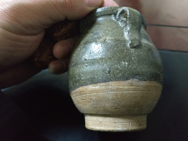 古玩陶瓷元代青瓷雙系罐拍賣,當前價格988元