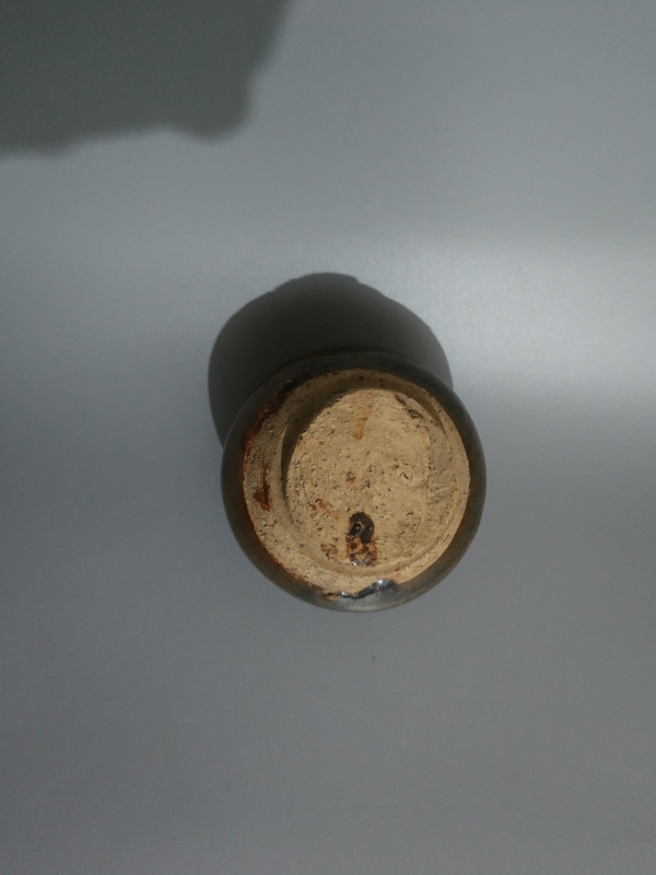 古玩陶瓷明中期醬釉小缽(水盂)拍賣,當前價格600元