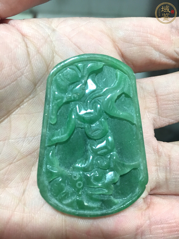 古玩玉器福在眼前翡翠掛件拍賣,當前價格0元