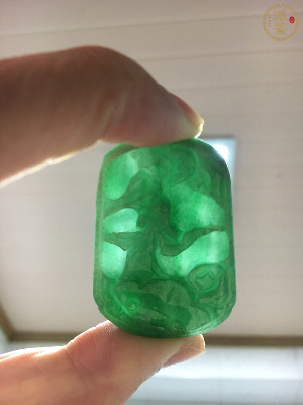 古玩玉器福在眼前翡翠掛件拍賣，當前價格0元