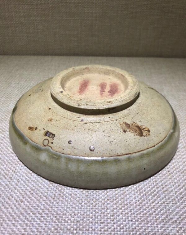 古玩陶瓷元耀州窯青釉印花盤拍賣,當前價格3800元