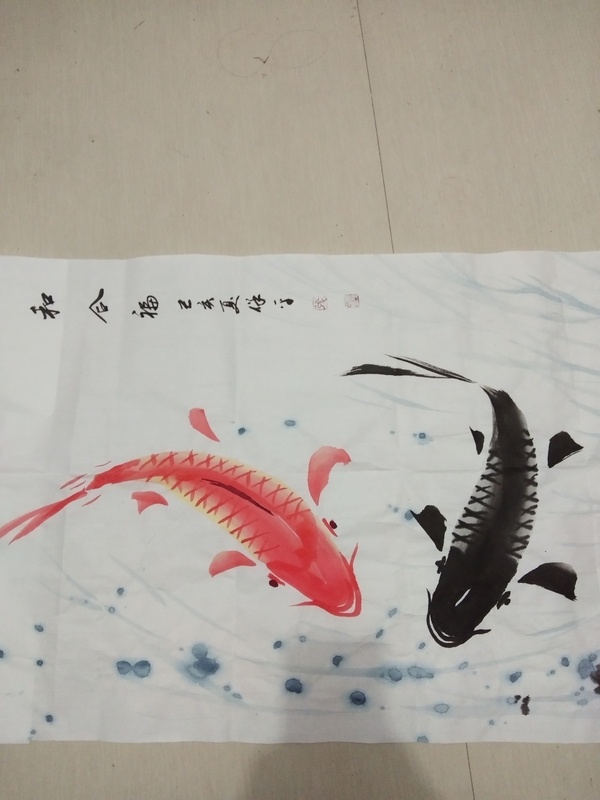古玩字畫(huà)張保平《和合福》拍賣,當(dāng)前價(jià)格600元