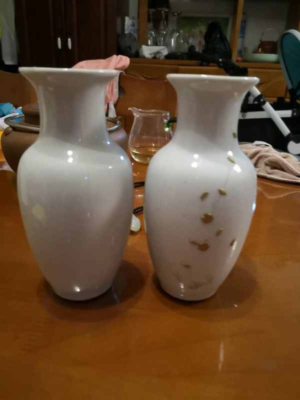 古玩陶瓷小瓶一對拍賣,當前價格600元