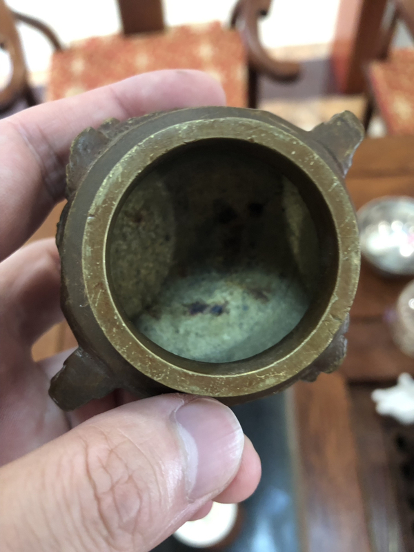 古玩陶瓷民國銅爐一對拍賣,當前價格0元