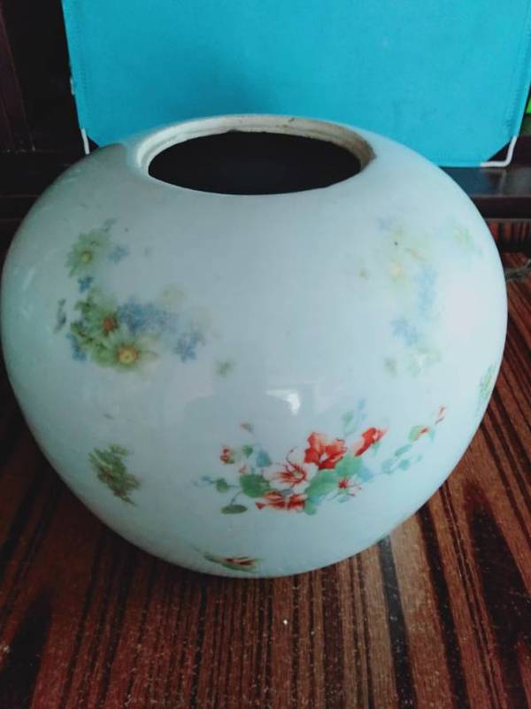 古玩陶瓷花卉人頭罐拍賣,當前價格998元