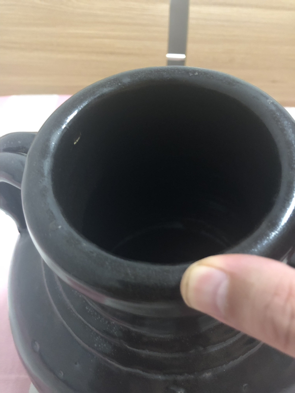 古玩陶瓷黑釉雙系罐拍賣,當前價格800元