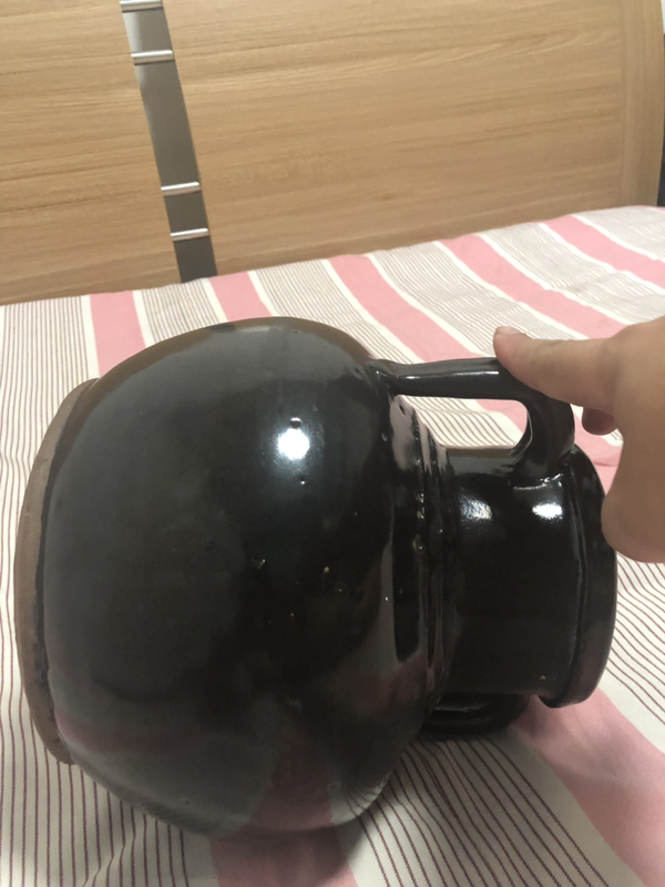古玩陶瓷黑釉雙系罐拍賣,當前價格800元