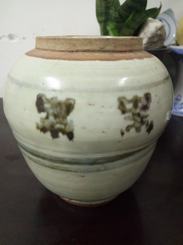 古玩陶瓷清順治青花罐拍賣,當(dāng)前價(jià)格1669元