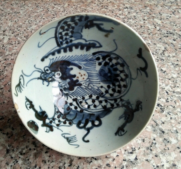 古玩陶瓷龍碗大海碗拍賣,當(dāng)前價格1300元