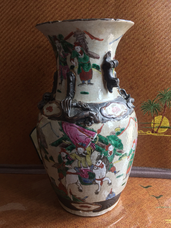古玩陶瓷哥釉粉彩瓶拍賣,當前價格3800元