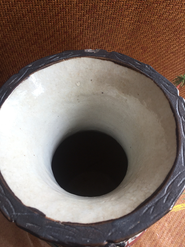 古玩陶瓷哥釉粉彩瓶拍賣,當前價格3800元