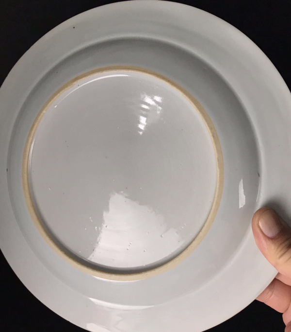 古玩陶瓷清康熙青花盤拍賣,當前價格1880元