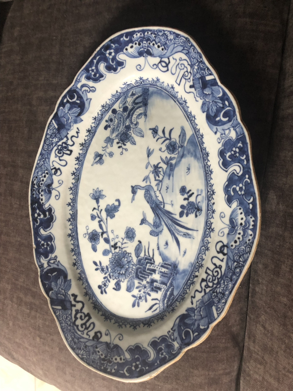 古玩陶瓷青花盤拍賣，當前價格2500元