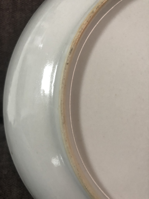 古玩陶瓷清乾隆徽章瓷盤拍賣,當前價格2500元