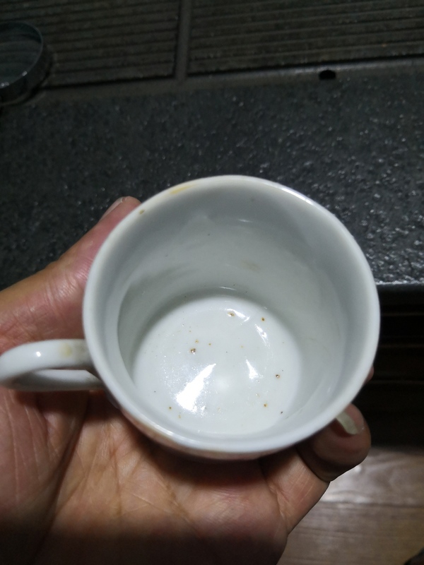 古玩陶瓷一粉彩花鳥紋把杯拍賣，當前價格300元