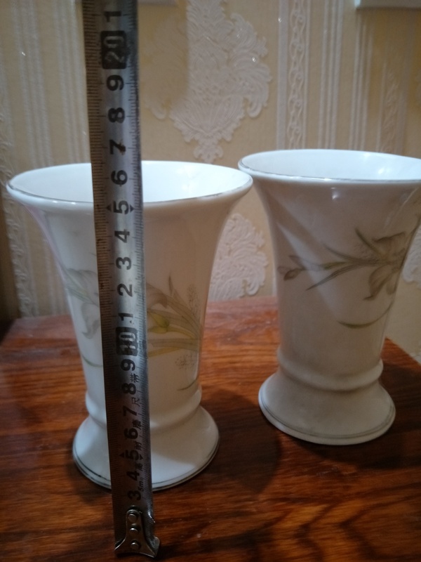 古玩陶瓷彩瓷杯一對拍賣,當前價格300元