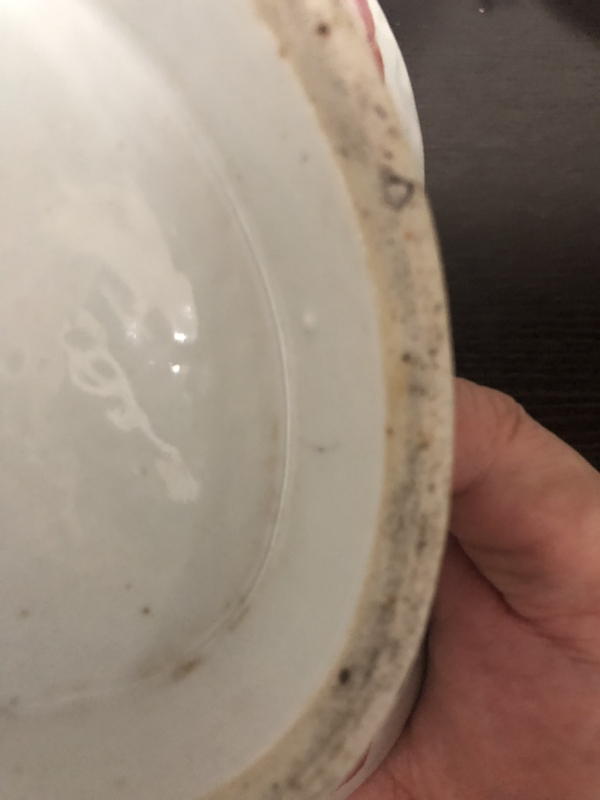 古玩陶瓷晚清粉彩人物紋供盤拍賣，當(dāng)前價格2000元