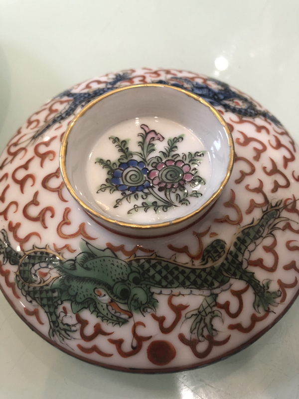 古玩陶瓷粉彩杯碟拍賣,當(dāng)前價(jià)格1200元