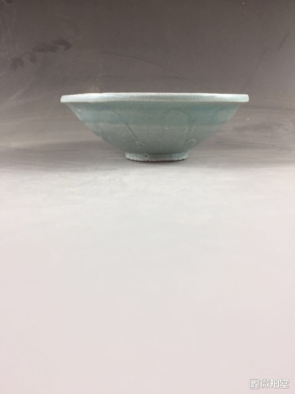 古玩轉(zhuǎn)賣(mài)宋代真品湖田窯影青釉蓮花紋碗拍賣(mài)，當(dāng)前價(jià)格4800元