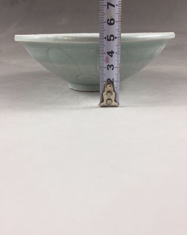 古玩陶瓷宋代真品湖田窯影青釉蓮花紋碗拍賣,當前價格2221元