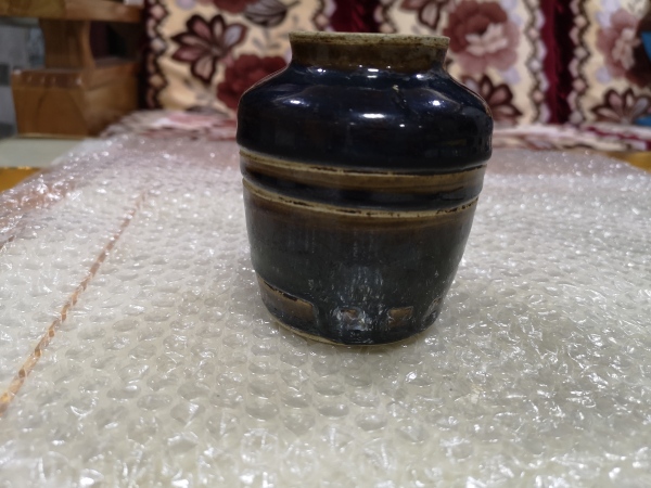古玩陶瓷黑釉罐拍賣,當(dāng)前價(jià)格350元