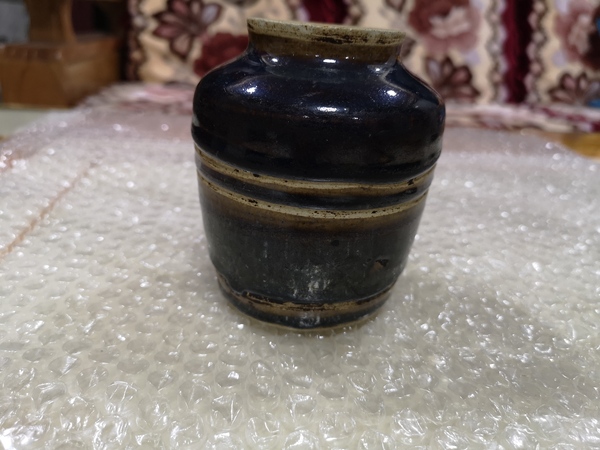 古玩陶瓷黑釉罐拍賣,當(dāng)前價(jià)格350元
