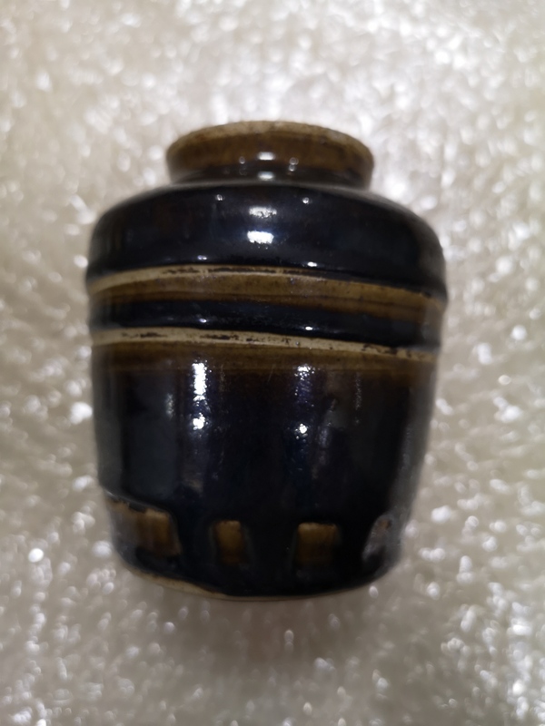 古玩陶瓷黑釉罐拍賣,當(dāng)前價(jià)格350元