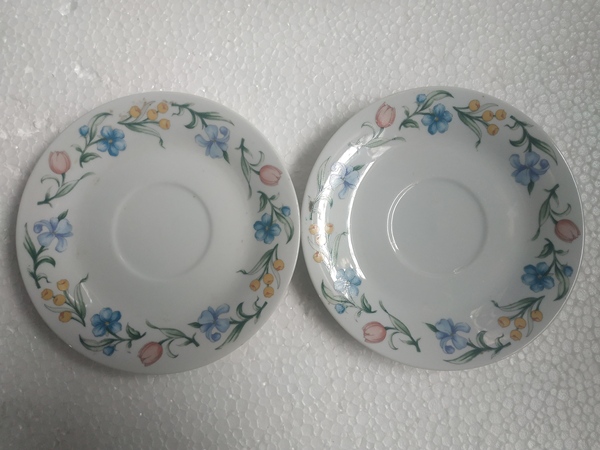 古玩陶瓷創匯期晚期風格彩繪盤拍賣,當前價格88元