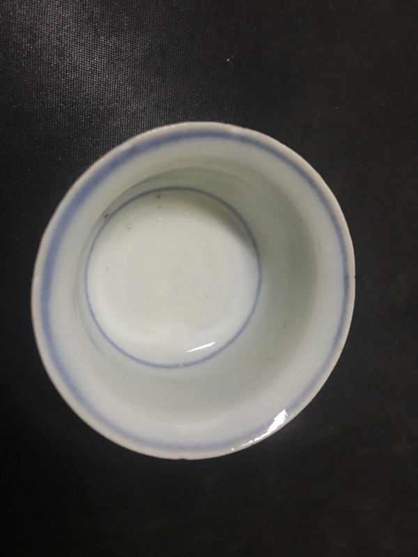 古玩陶瓷青花杯拍賣,當前價格2200元