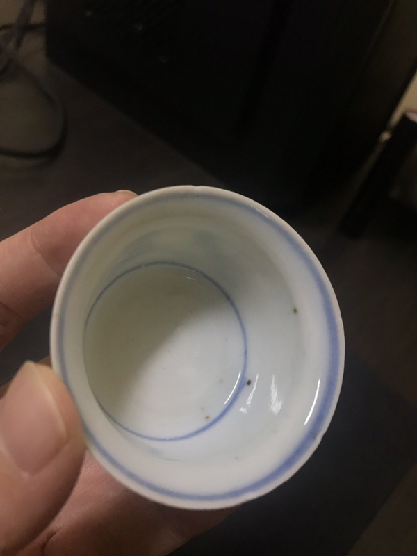 古玩陶瓷青花杯拍賣,當前價格2200元
