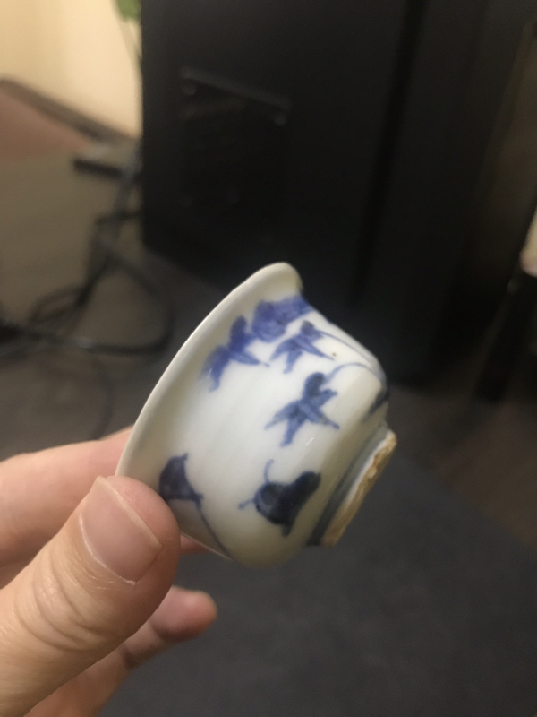 古玩陶瓷青花杯拍賣,當前價格2200元