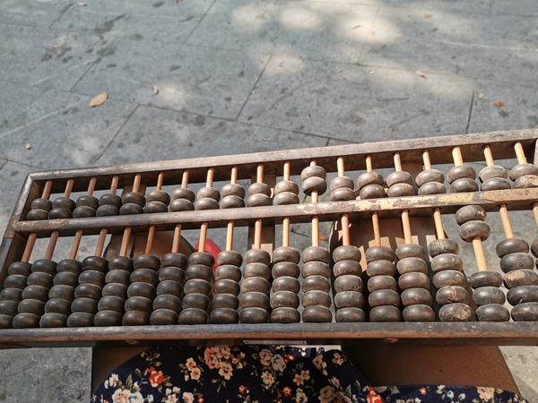 古玩雜項(xiàng)清花梨木算盤(pán)拍賣(mài)，當(dāng)前價(jià)格888元