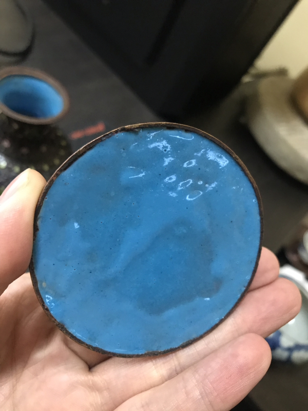 古玩雜項烤藍瓶拍賣,當前價格1500元