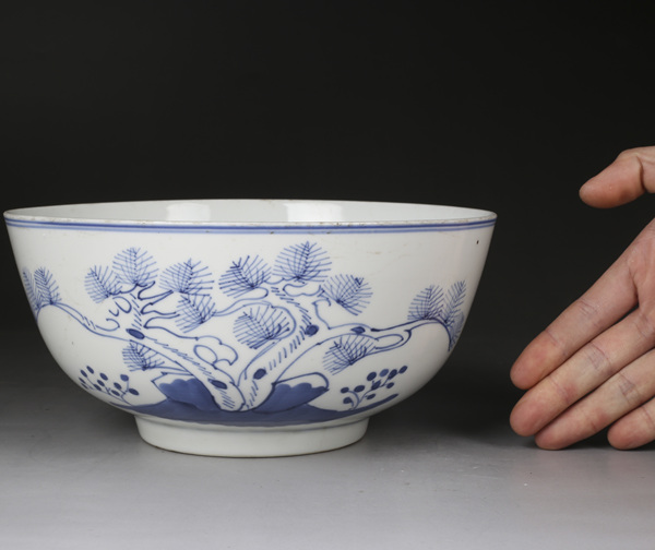 古玩陶瓷清晚·青花松樹(shù)紋大碗拍賣(mài),當(dāng)前價(jià)格2628元