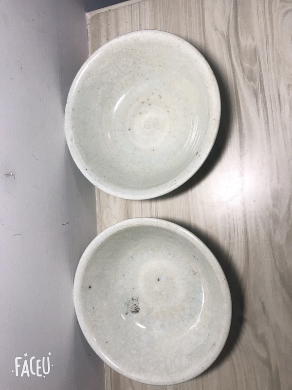 古玩陶瓷青白釉碗一對拍賣，當前價格3819元