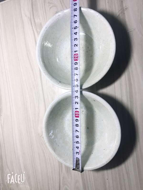 古玩陶瓷青白釉碗一對拍賣，當前價格3819元