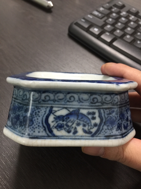 古玩陶瓷青花水洗筆舔拍賣,當前價格1080元
