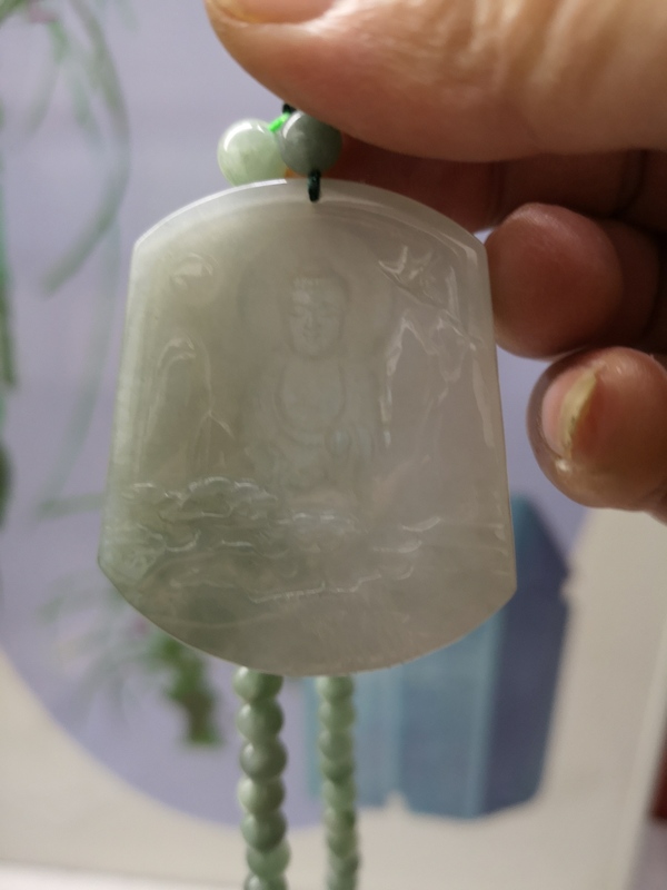 古玩玉器觀音牌子拍賣,當前價格888元