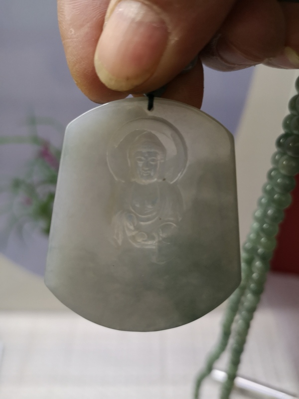 古玩玉器觀音牌子拍賣,當前價格888元