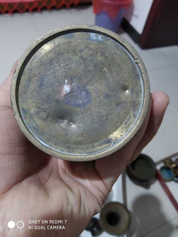 古玩陶瓷民國老黃銅尊拍賣,當前價格300元