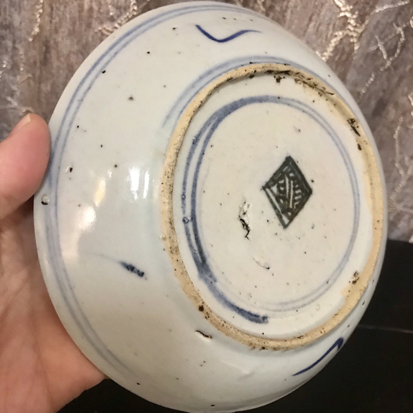 古玩陶瓷青花盤拍賣，當前價格1200元