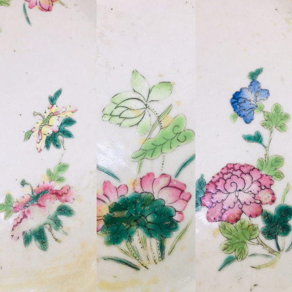古玩陶瓷(精品)粉彩六彩龍紋六角八寶花卉大盆拍賣,當前價格1888元