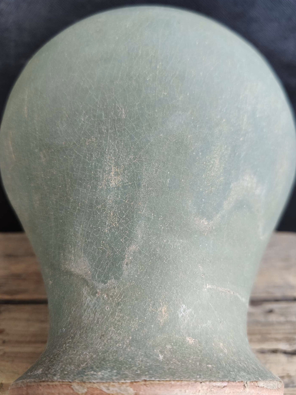 古玩陶瓷晚明 ?乳濁綠釉蓋罐拍賣,當前價格1250元