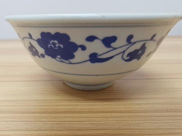 古玩陶瓷景德鎮 青花碗拍賣,當前價格80元
