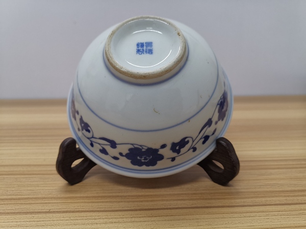 古玩陶瓷景德鎮 青花碗拍賣,當前價格80元